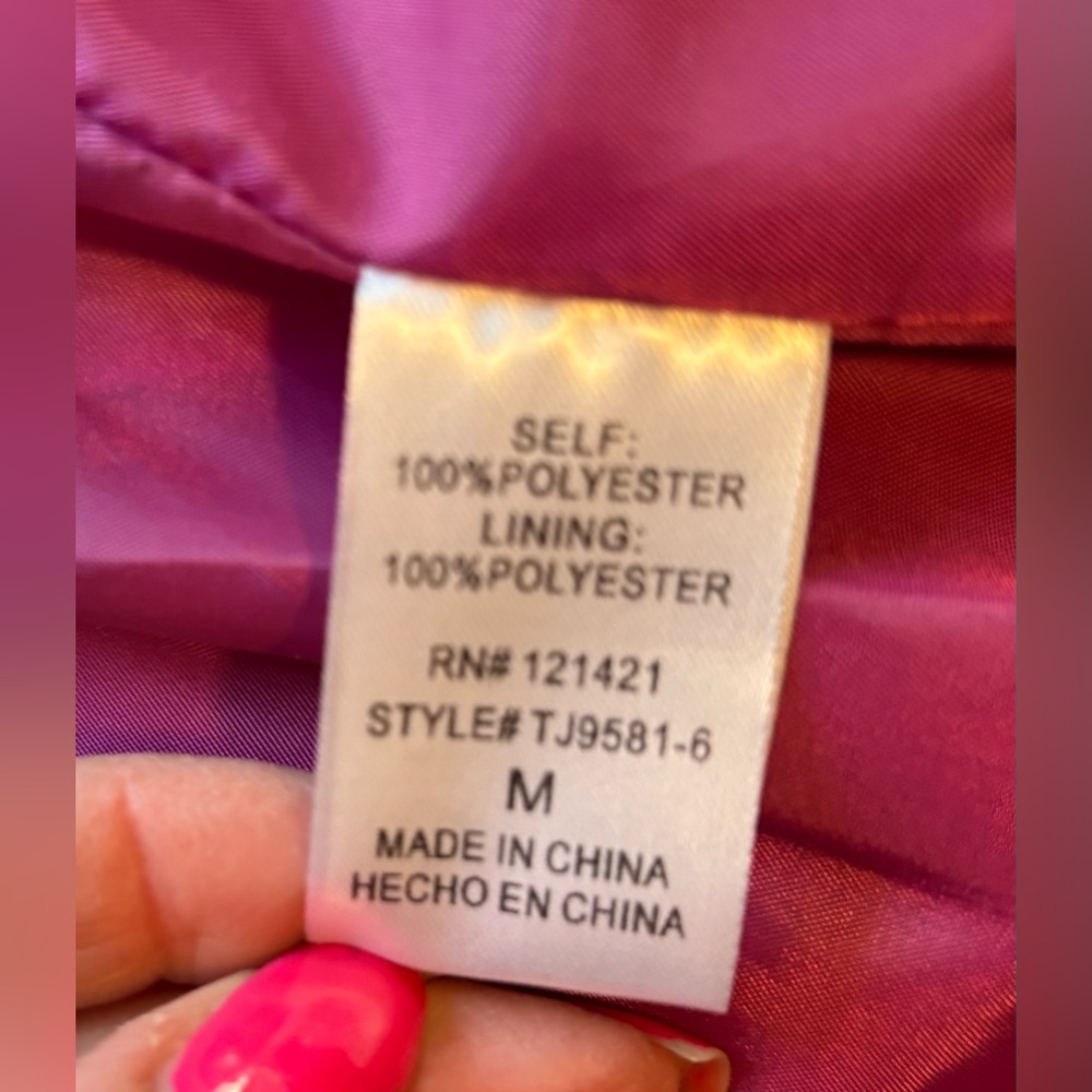 NWT Ellison Fuchsia Crushed Velvet Blazer - Picture 12 of 12
